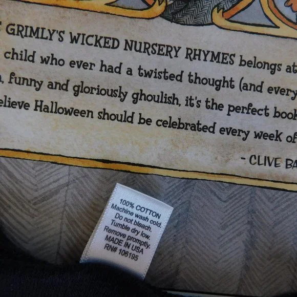 Rare Gris Grimly Wicked Nursery Rhyme Mistress Mary Hot Topic style goth T shirt - Picture 11 of 15